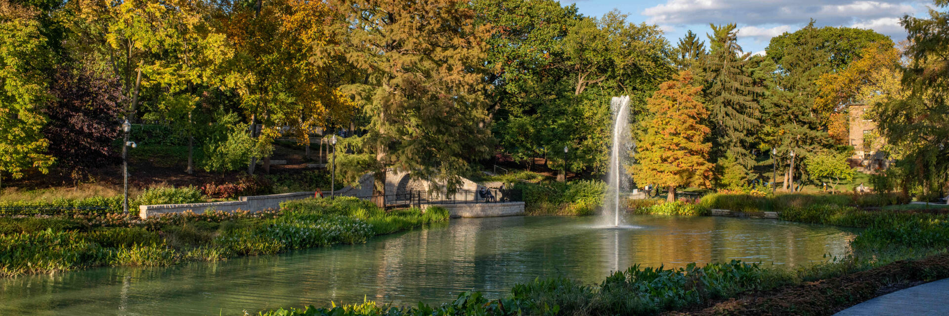 Mirror Lake in the fall.