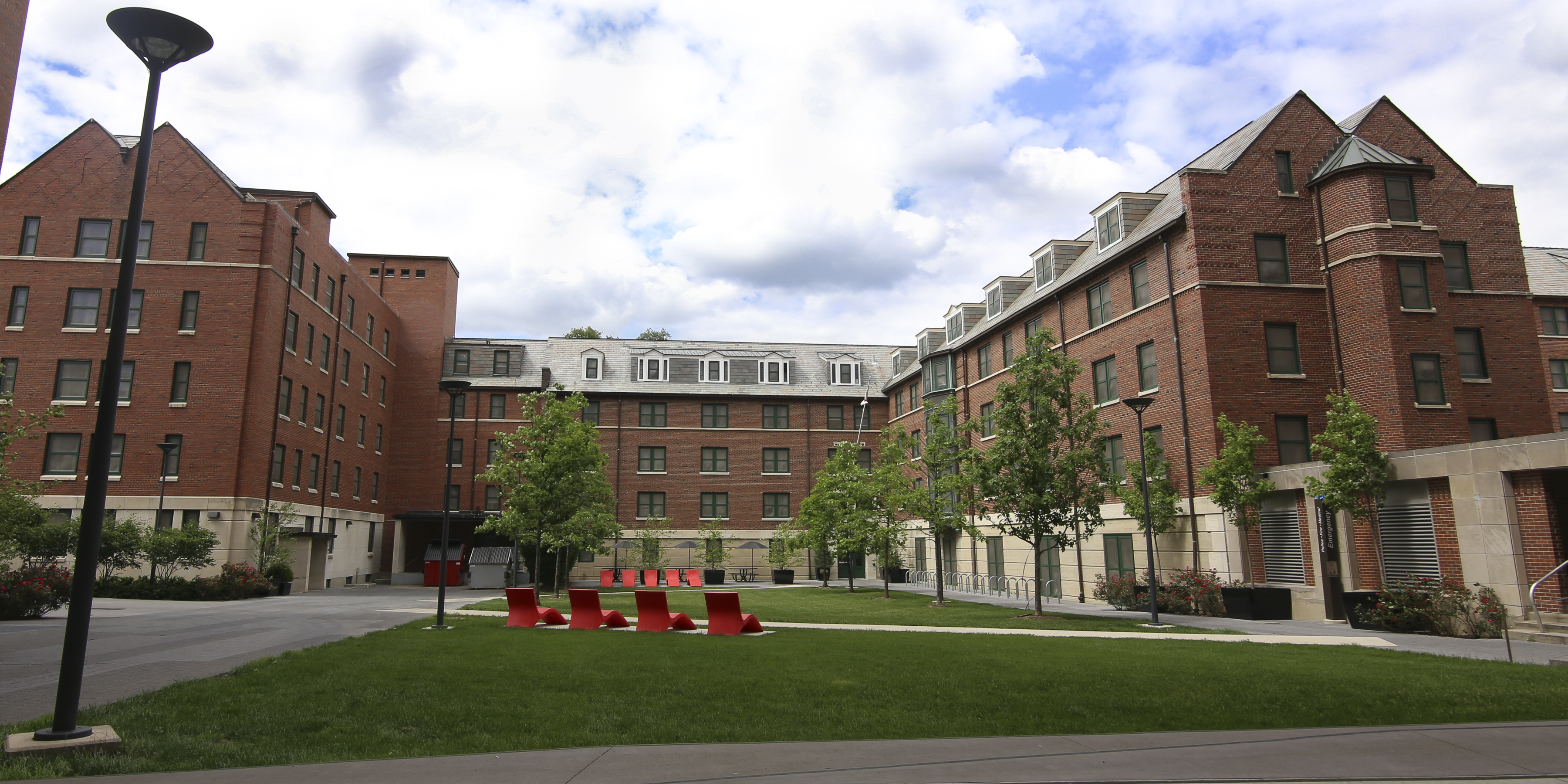 Exterior of Baker Hall West where Disability Services is located.