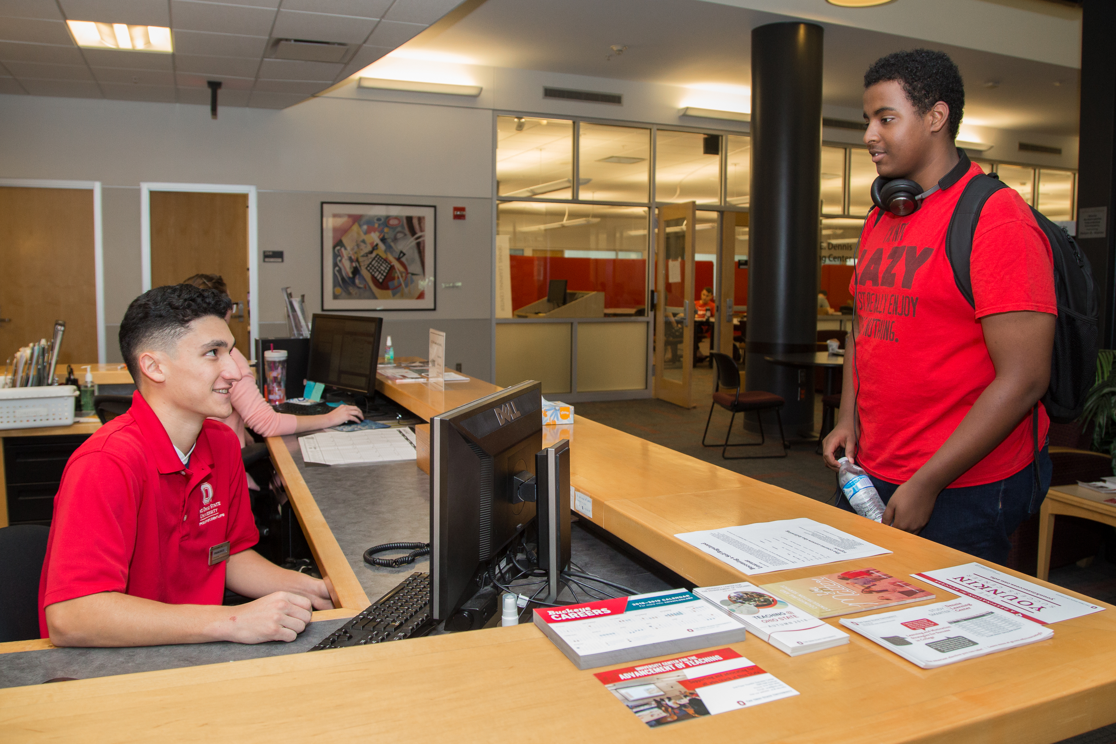 Students working in the Younkin Success Center