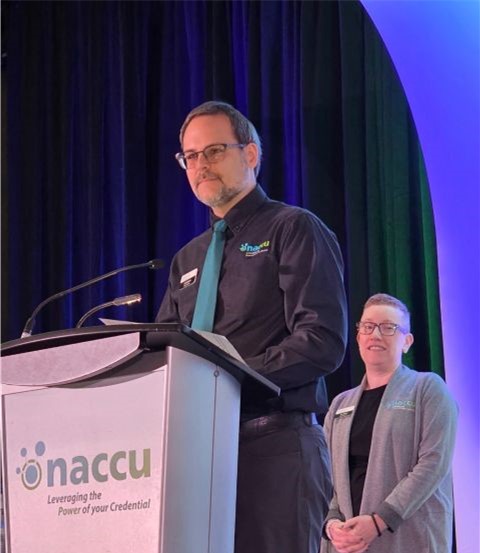 Josh speaking at the NACCU conference